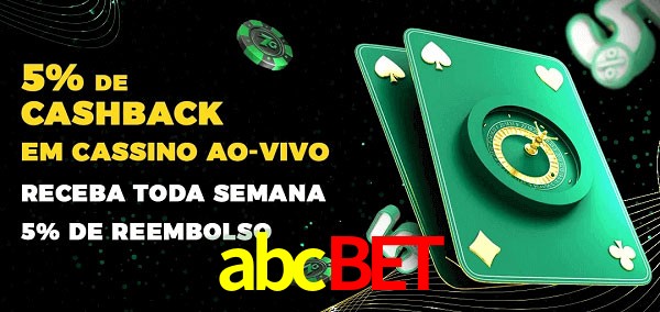 Promoções do cassino ao Vivo abcbet